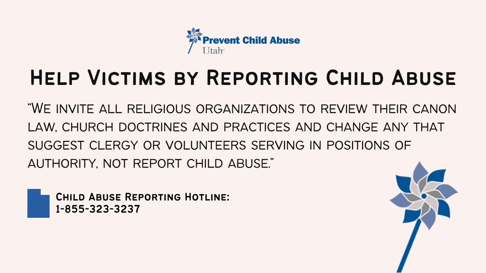 Featured image for “Press Release: Help Victims by Reporting Child Abuse”
